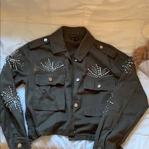 Topshop embellished shacket